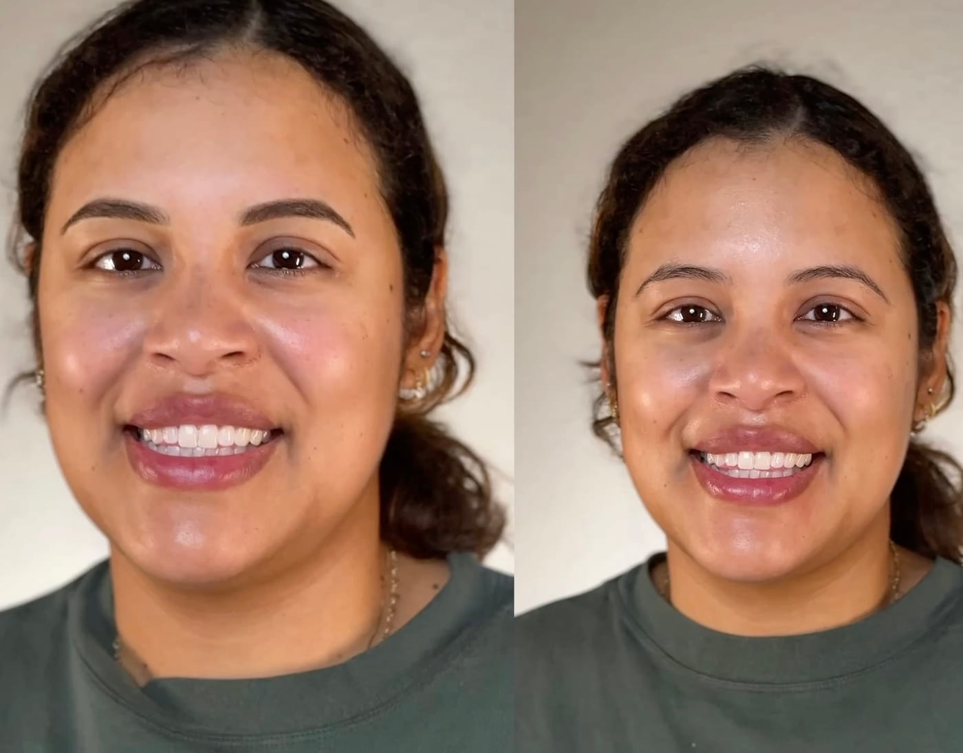 Powder Brows before and after, Frenkel PMU House