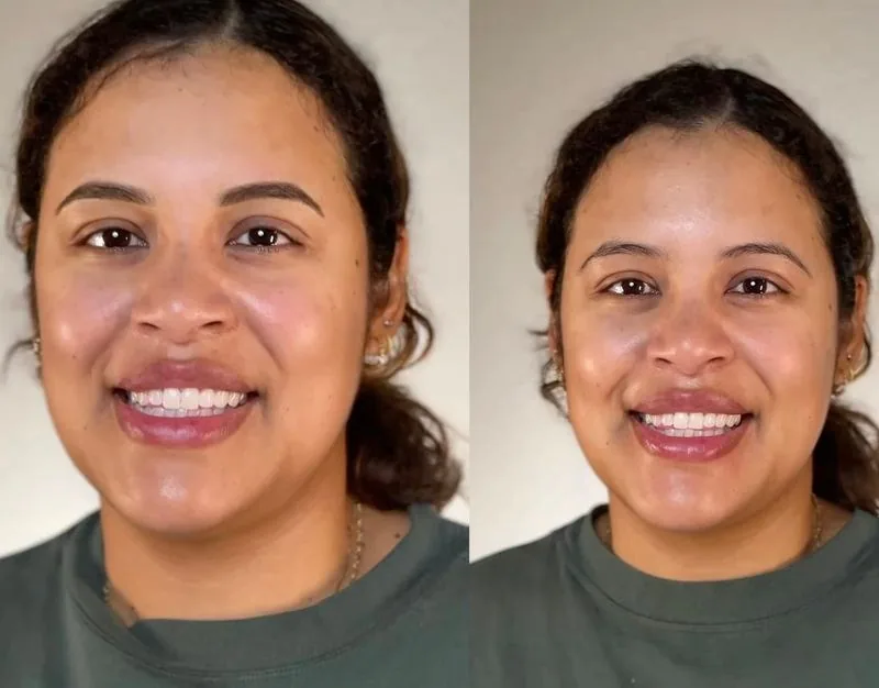 Powder Brows before and after, Frenkel PMU House