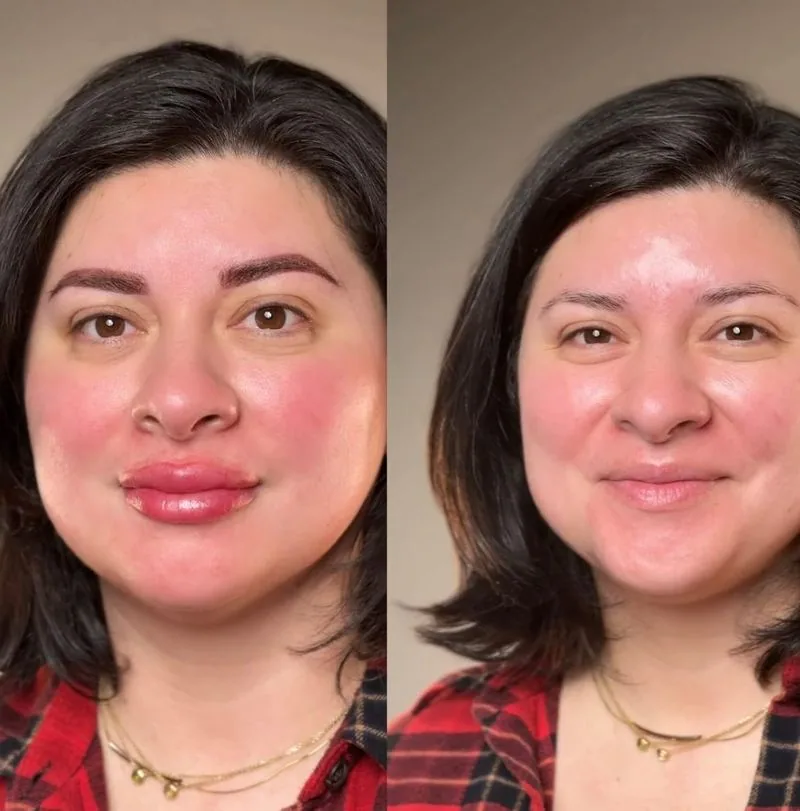 Hair-Stroke Brows before and after, Frenkel PMU House