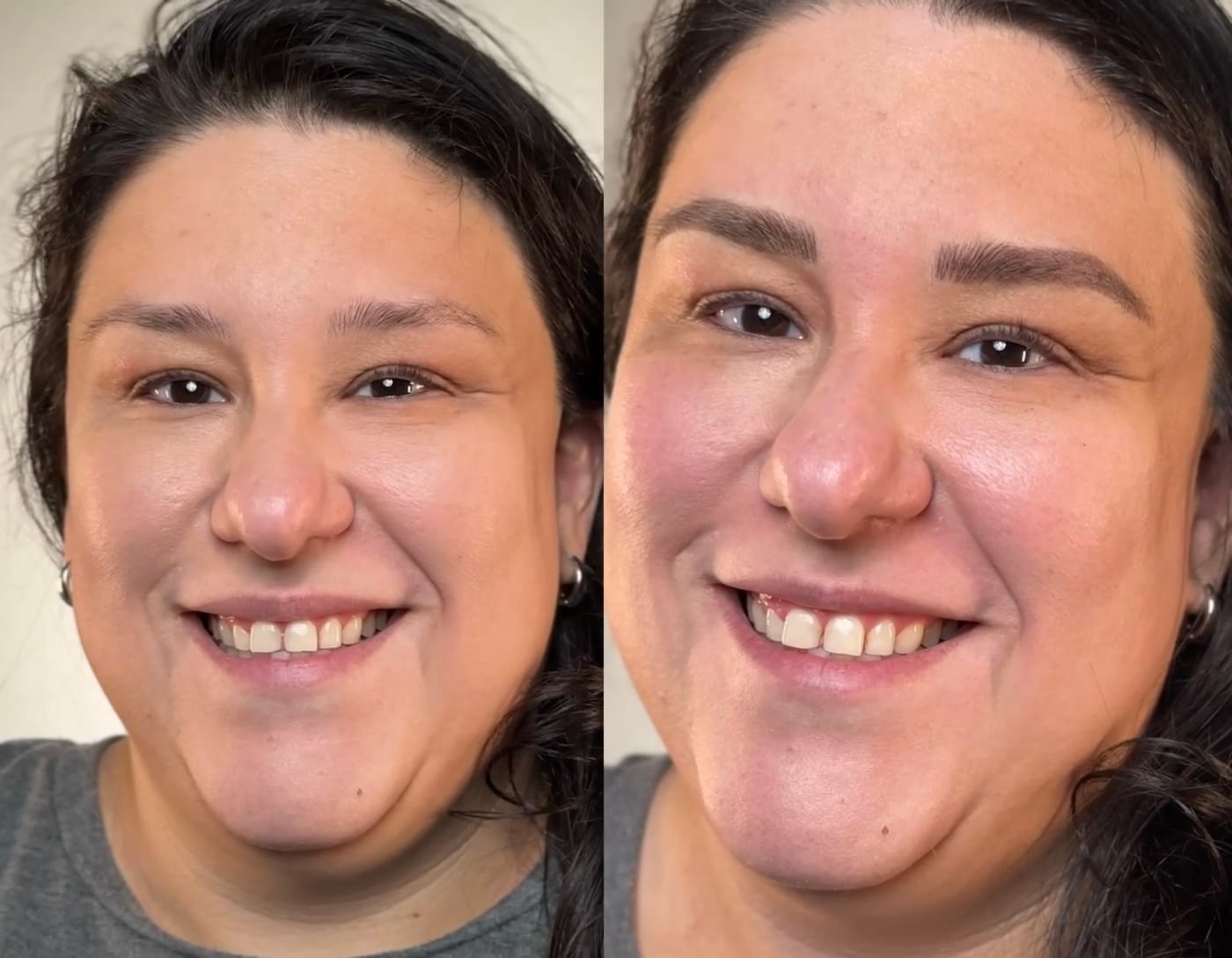 Nano Brows before and after, Frenkel PMU House